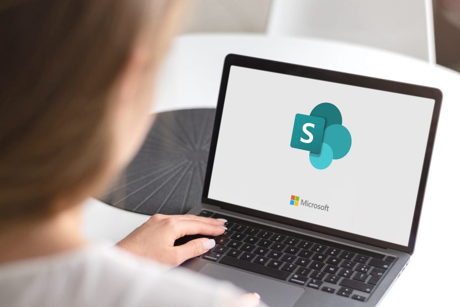 Microsoft SharePoint stock photo.