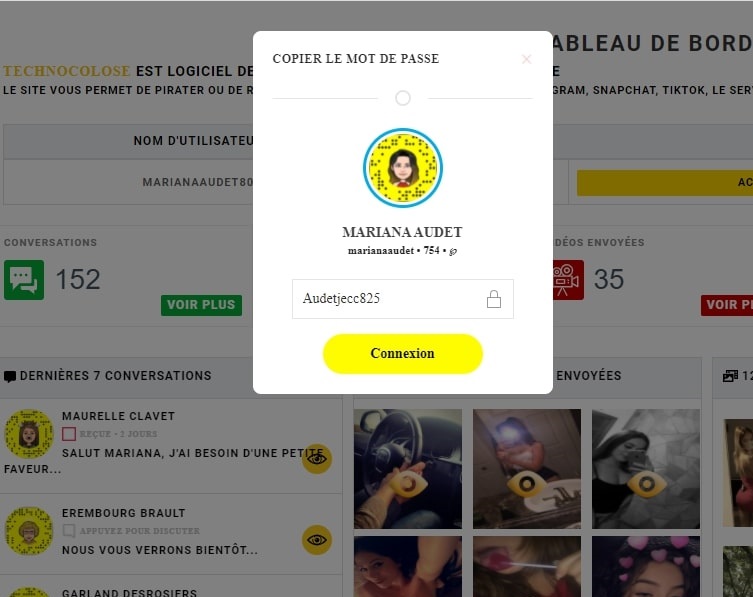 application pour pirater snapchat en ligne